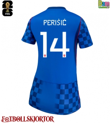 Kroatien Ivan Perisic #14 Bortatröja Dam VM 2026 Kortärmad
